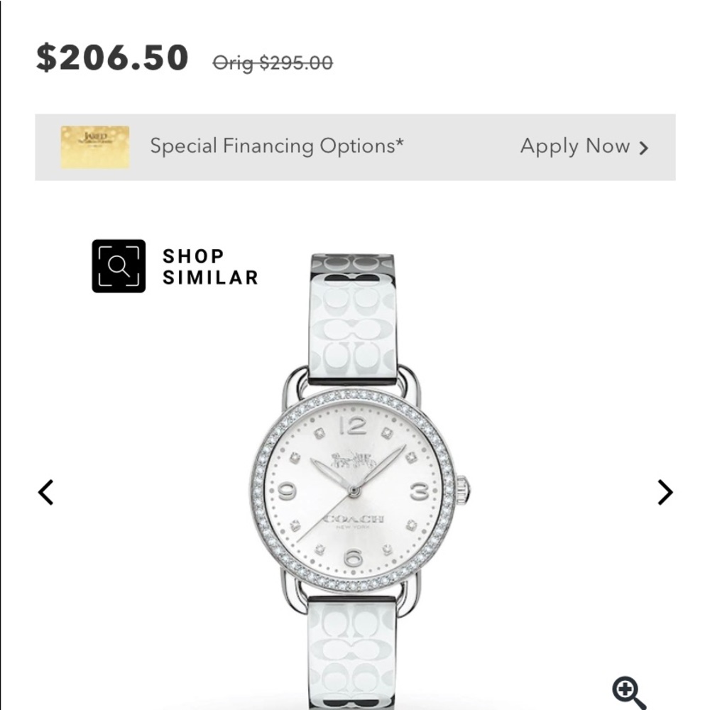 Coach watch women’s monogram